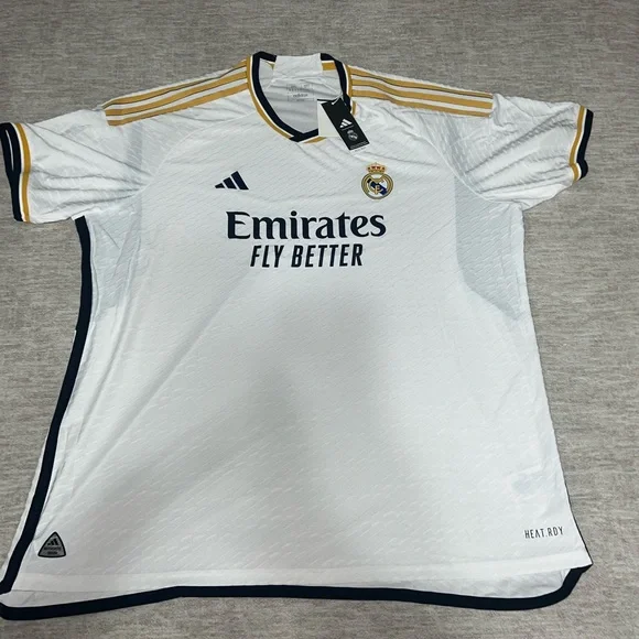adidas Shirts Adidas Real Madrid Authentic Soccer Jersey Mens